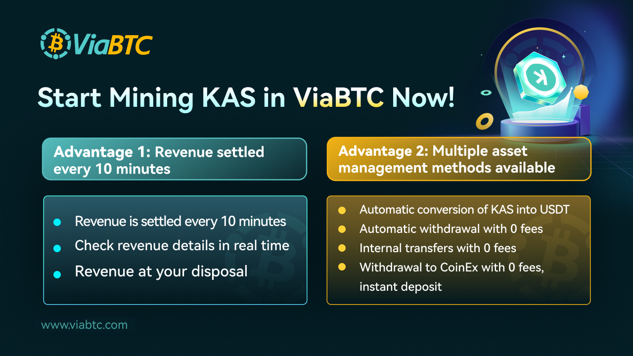 ViaBTC | 如何進行KAS挖礦，礦工開採1枚KAS需要多長時間？